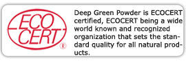 Deep Green Powder is ECOCERT certified